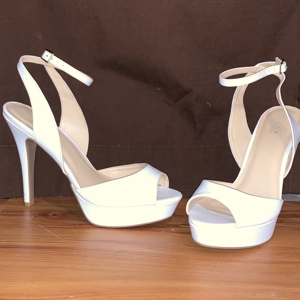 NWOT white stiletto heels